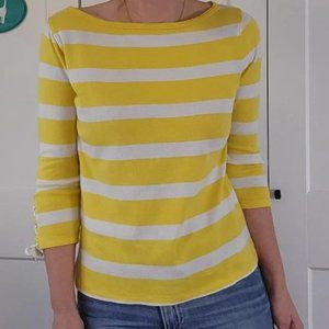 Lauren Ralph Lauren Stripped 3/4 sleeve blouse sz M